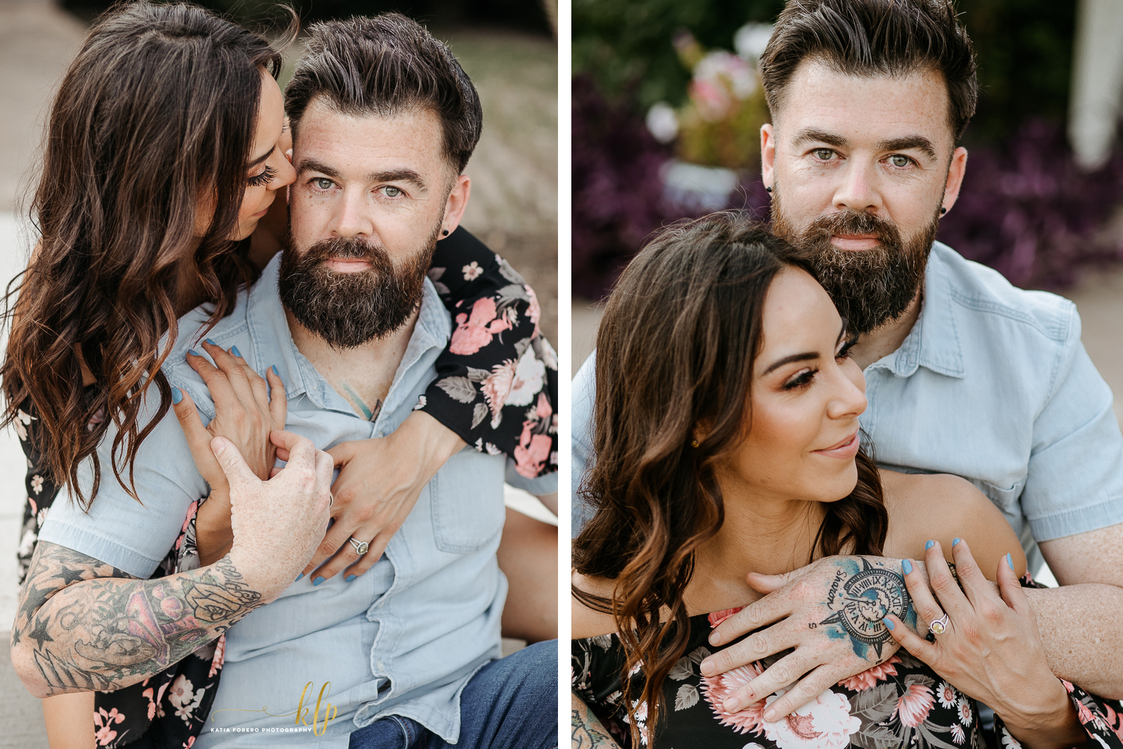 Super cute couple on engagement session