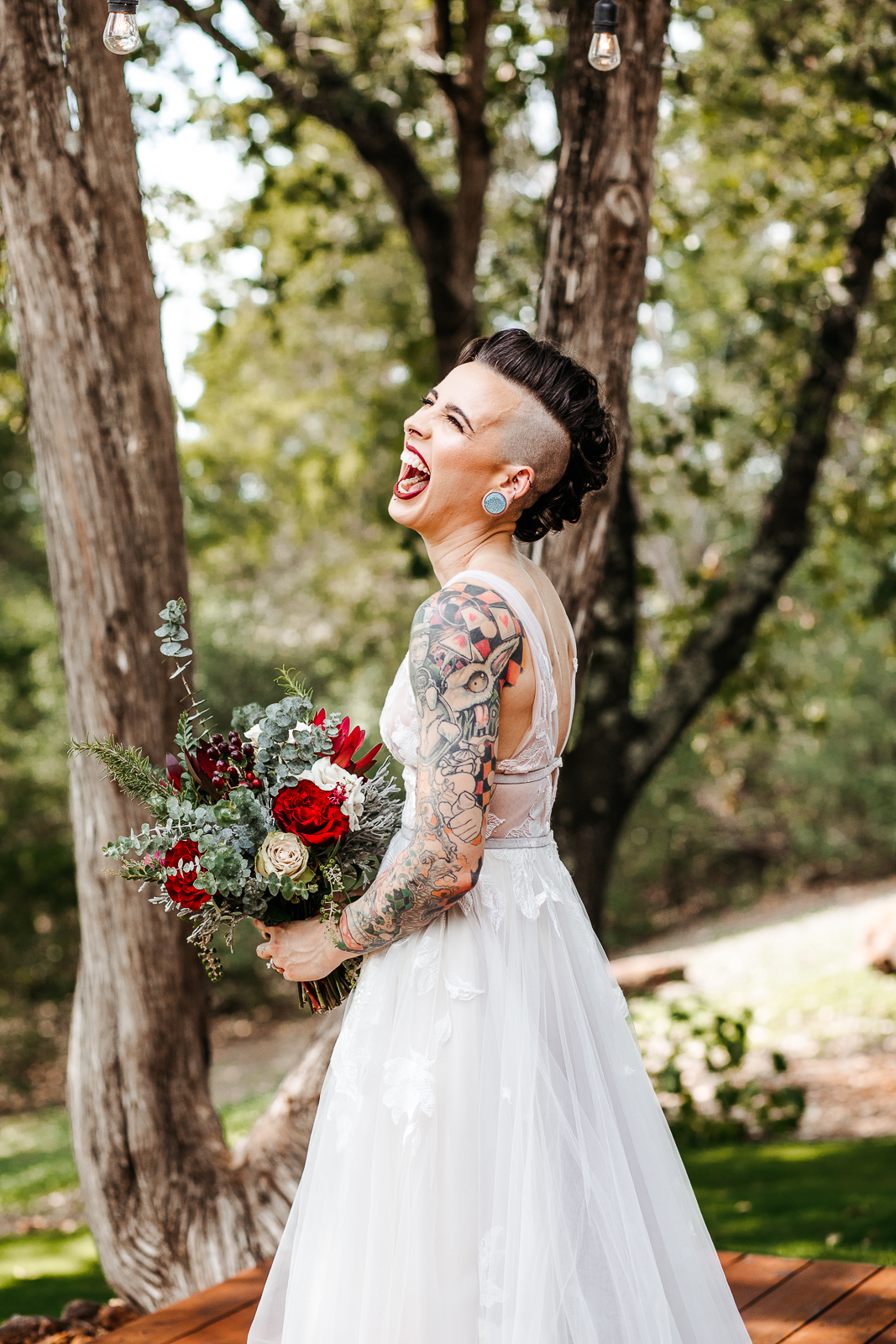 happy bride